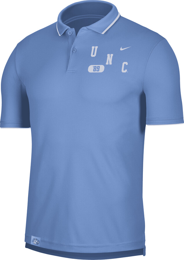 Nike UNC Men's DriFIT UV College Polo in Blue ShopStyle