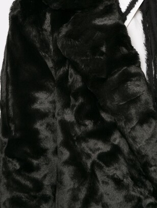 Unreal Fur Black Bird faux-fur coat