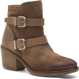 TJMAXX Suede Dayla Booties For Women, Leather/Suede