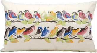Kathy Ireland Bird Throw Pillow - Indoor / Outdoor