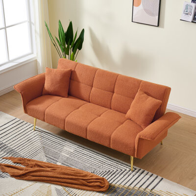 70" Teddy Velvet Upholstered Sofa Bed