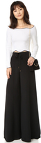 Thumbnail for your product : Cédric Charlier Cropped Long Sleeve Sweater