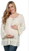 Thumbnail for your product : 24/7 Comfort Apparel Kendra Maternity Tunic Top