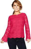 Thumbnail for your product : Coleen Bell Sleeve Lace Top