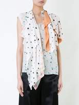 Thumbnail for your product : Lemaire mixed print asymmetric top