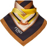 Thumbnail for your product : Fendi Bag-Print Logo Silk Scarf