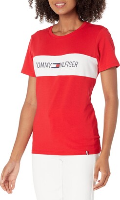 Tommy Hilfiger Women's Red T-shirts | ShopStyle Canada