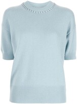Thumbnail for your product : Theory Ribbon-Trim Cashmere Top