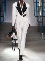 Thumbnail for your product : Proenza Schouler Draped Stretch Wool Suit Pants