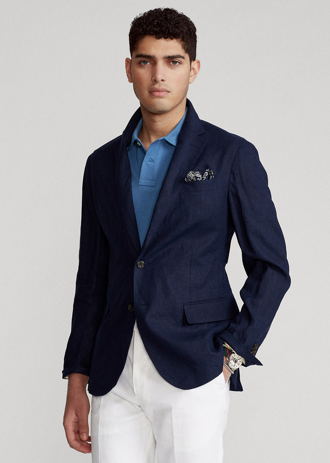 Ralph Lauren Polo Soft Slub Linen Suit Jacket - ShopStyle Sportcoats
