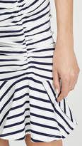 Thumbnail for your product : Veronica Beard Jean Pima Ruched Dress with Flounce