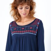 Thumbnail for your product : LES PETITS PRIX Printed Tunic T-shirt With Elbow-Length Sleeves