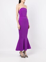Thumbnail for your product : SOLACE London Amara strapless flared gown
