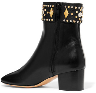 Sandro Azelie Studded Leather Boots