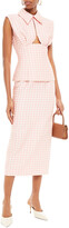 Thumbnail for your product : Emilia Wickstead Cabot Gingham Cloque Midi Skirt