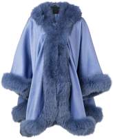 Thumbnail for your product : Liska hooded fur-trimmed coat