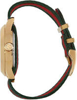 Thumbnail for your product : Gucci Gold and Green LAveugle Par Amour Bee Watch