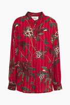 Thumbnail for your product : BA&SH Petunia Floral-print Metallic Jacquard Shirt