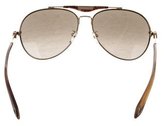 Thumbnail for your product : Givenchy Aviator Logo Sunglasses