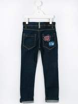 Thumbnail for your product : Little Marc Jacobs patch detailed jeans