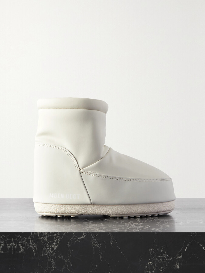 Moon Boot Icon Low Rubber Snow Boots - Cream