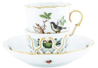 Herend 2-Piece Rothschild Bird Trembleuse Cup & Saucer Set