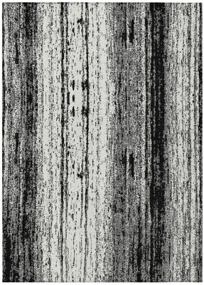 HomeRoots 8' X 10' Ivory Striped Washable Indoor Outdoor Area Rug