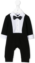 Thumbnail for your product : Dolce & Gabbana Children Poplin Tuxedo Romper