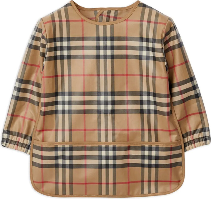 Vintage Check cotton bib