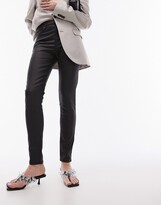 Thumbnail for your product : Topshop Jamie jeans in coated black