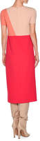 Thumbnail for your product : Agnona Short-Sleeve Geometric Midi Dress