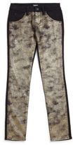 Thumbnail for your product : Hudson Girl's Glittery Vice Versa Skinny Jeans