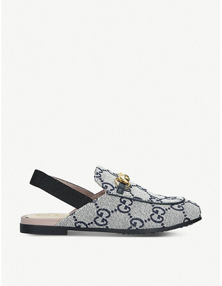 Gucci Princetown canvas mules 4-8 years