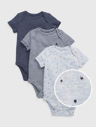 Gap Baby First Favorite Short Sleeve Bodysuit (3-Pack)