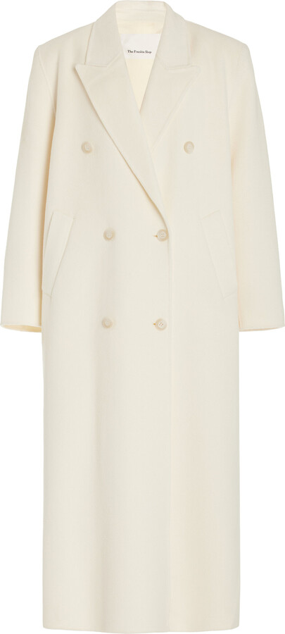 The Frankie Shop Gaia Double-Breasted Wool-Blend Coat - ShopStyle