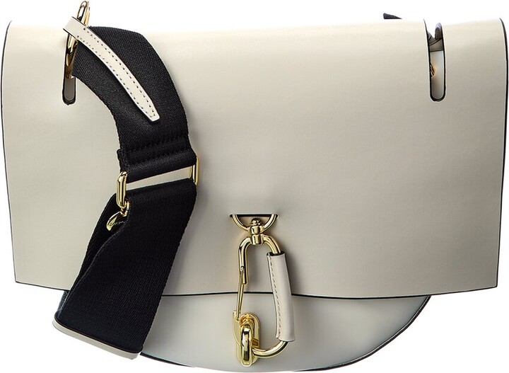 Zac Posen Belay Mono Clear Leather Saddle Bag ShopStyle