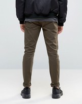 Thumbnail for your product : ASOS Super Skinny Pants With Cargo Styling In Khaki