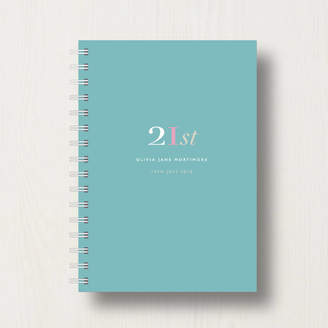 Equipment Designed Personalised 21st Birthday Journal Or Guest Book