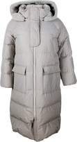 Long Down Jacket With Detachable 