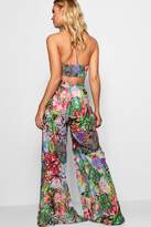 Thumbnail for your product : boohoo Tropical Trouser Beach Co-ord