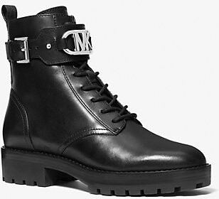 Michael Kors Kincaid Leather Combat Boot - ShopStyle