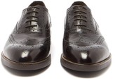Thumbnail for your product : Paul Smith Fremont Grained-leather Brogues - Dark Brown