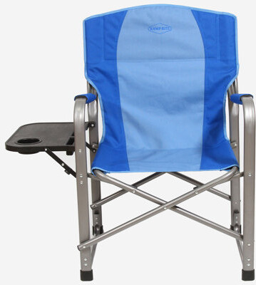 Kamp-Rite Portable Director's Camping Chair w/Table & Cup Holder