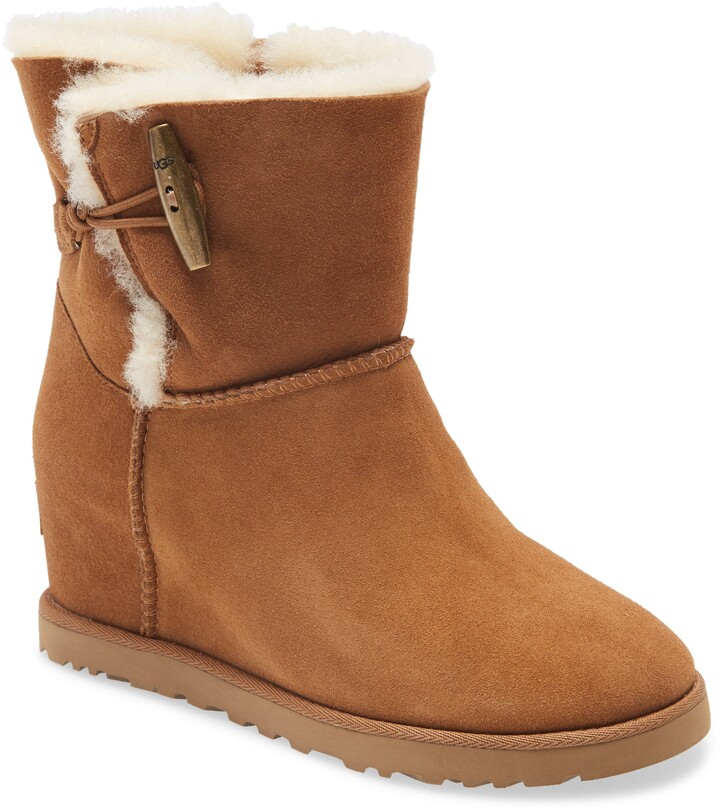UGG Classic Femme Toggle Wedge Boot - ShopStyle
