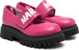 Thumbnail for your product : Marni Kids Chunky Logo-Print Loafers