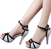Thumbnail for your product : getmorebeauty Women's Peep Toes Buckle Dress Heeled Sandals
