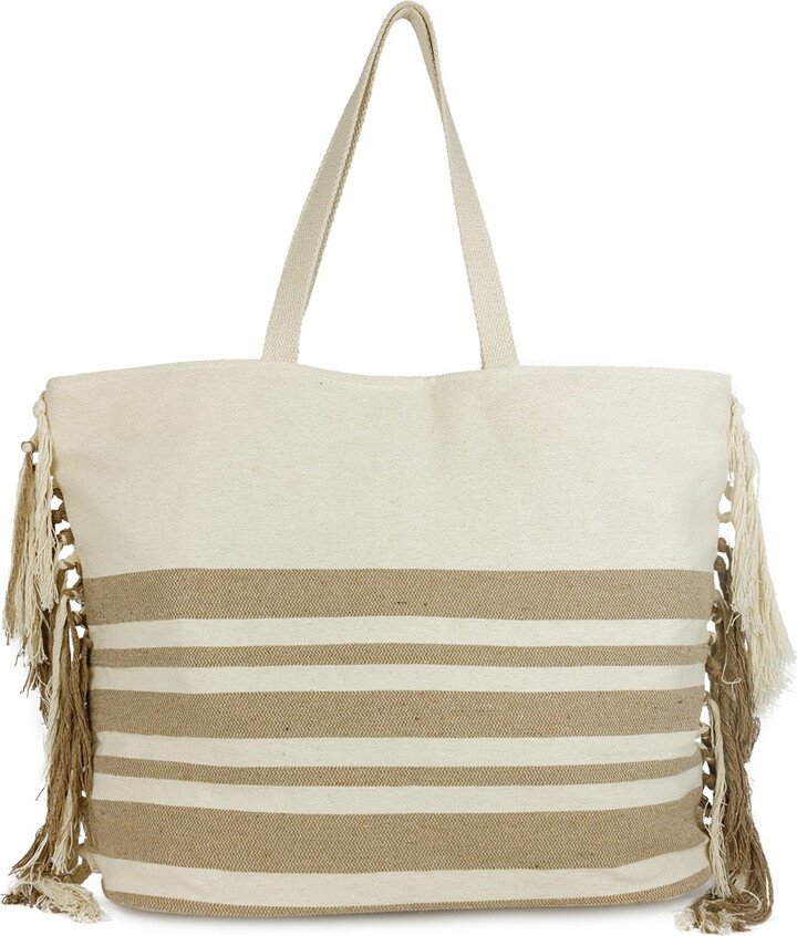 Magid Women’s Beach Tote with Side Fringes