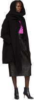 Thumbnail for your product : Marc Jacobs Black Hood Scarf Coat