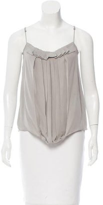 L'Agence Silk Pleated Top w/ Tags