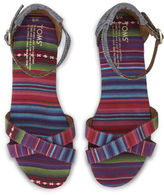 Thumbnail for your product : Toms Pink and Blue Chambray Stripe Mix Women's Vegan Correa Sandals